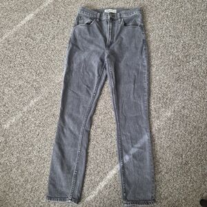 Abercrombie And Fitch Jeans The Skinny‎ High Rise Washed Gray Size 26/2